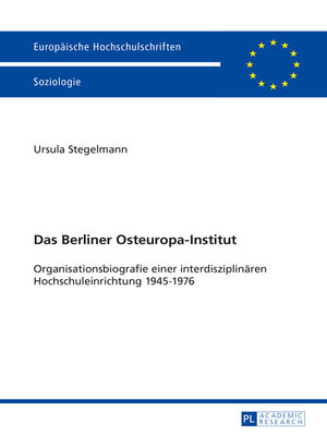 cover image of Das Berliner Osteuropa-Institut